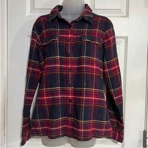 Patagonia Fjord Flannel Organic Cotton Button Down Shirt, Size 6